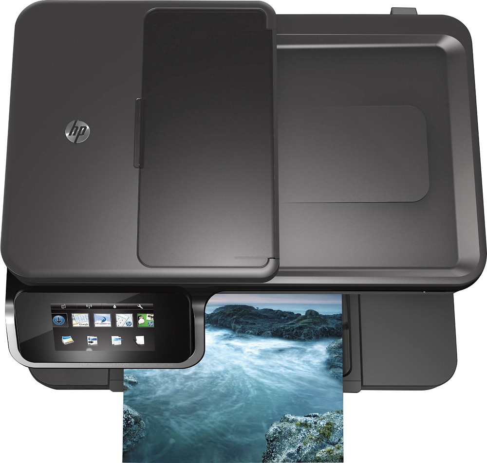 ledsager Sada erhvervsdrivende Best Buy: HP Photosmart 7520 Wireless e-All-In-One Printer Black 7520