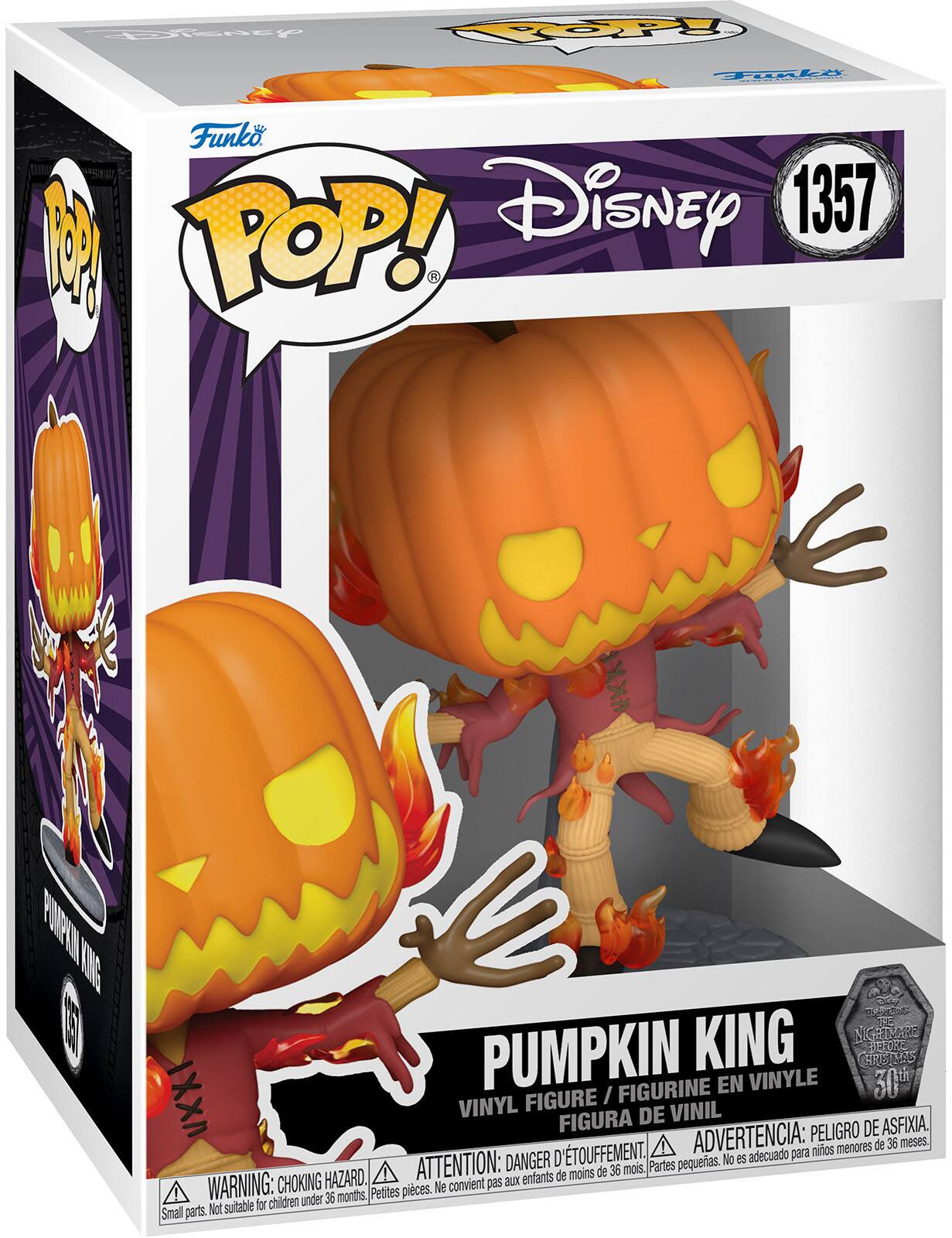Angle. Funko - POP! Disney: The Nightmare Before Christmas- Pumpkin King.