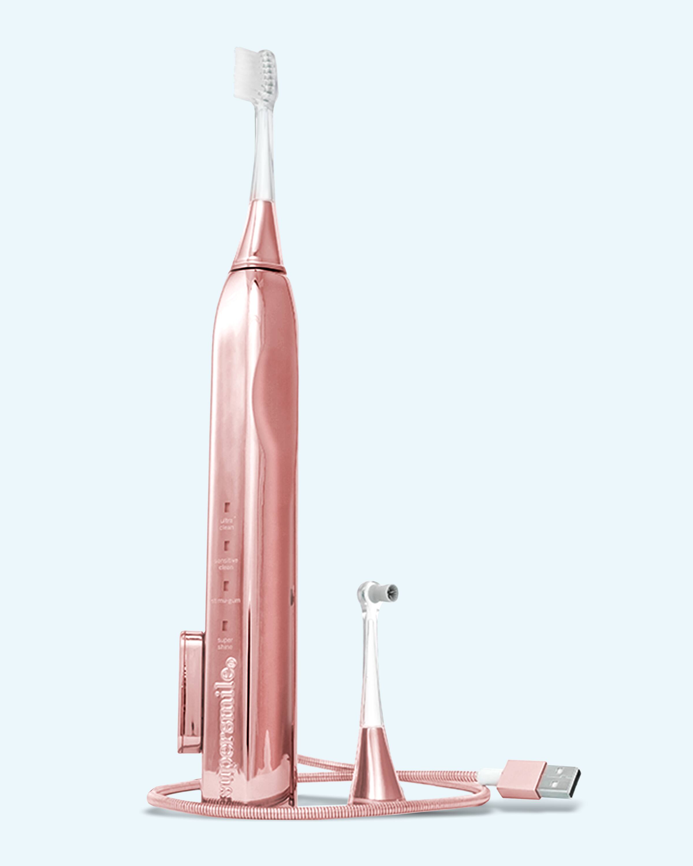SuperSmile - Zina45™ Sonic Pulse Toothbrush with case - Rose Gold price history on PriceWatchPro