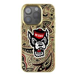 Keyscaper - NCAA - NC State Wolfpack Paisley Bling iPhone Case - 15 - Gold