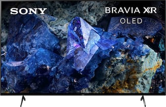 Front. Sony - 65" class BRAVIA XR A75L OLED 4K UHD Smart Google TV - Black.