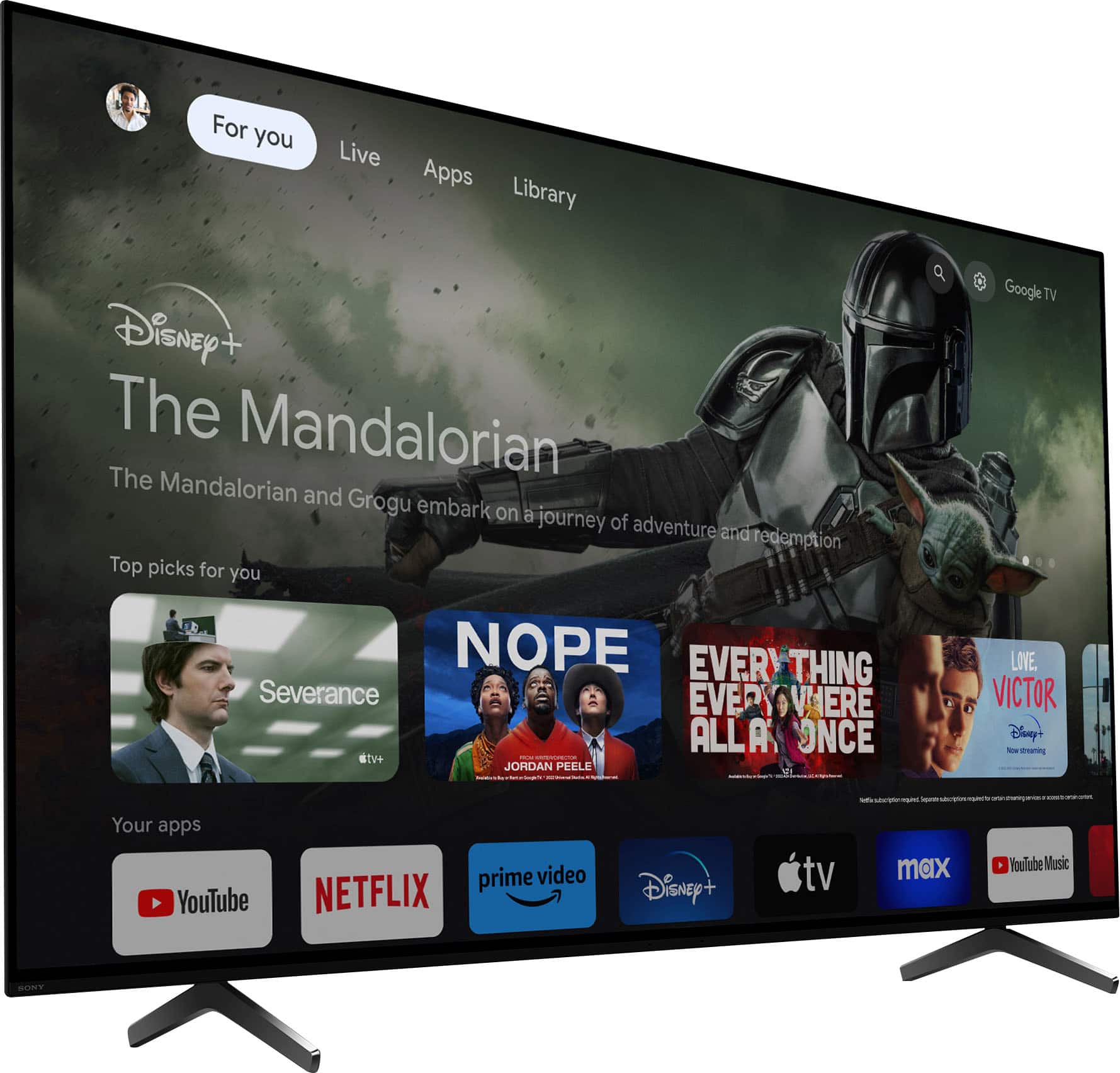 Alt View 15. Sony - 65" class BRAVIA XR A75L OLED 4K UHD Smart Google TV - Black.