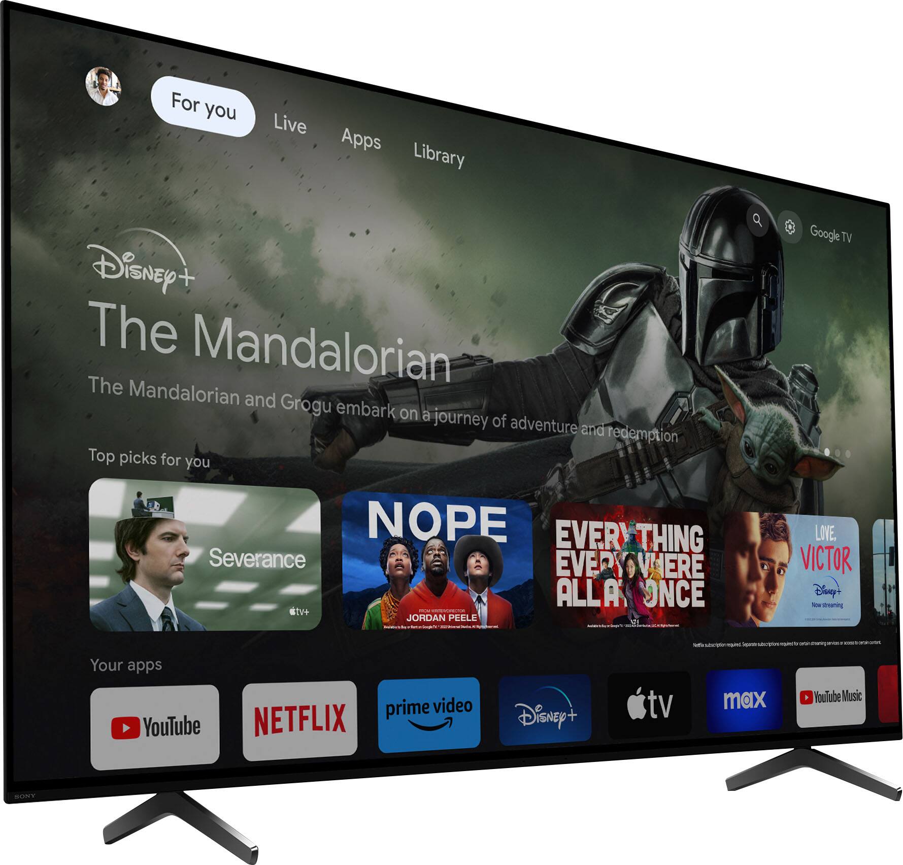 Alt View 15. Sony - 65" class BRAVIA XR A75L OLED 4K UHD Smart Google TV - Black.