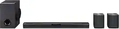 Front. LG - 4.1 ch Sound Bar with Wireless Subwoofer and Rear Speakers - Black.