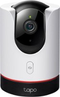 TP-Link - Tapo Indoor Wired 2K Pan-Tilt Security Camera with Automated Privacy Shutter – Apple HomeKit - White - Alt_View_Zoom_11