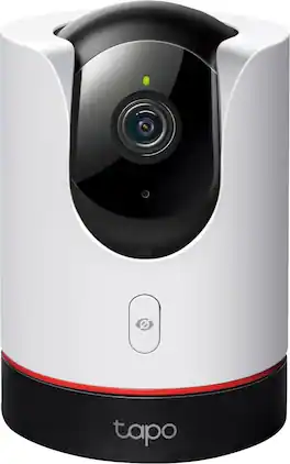 TP-Link - Tapo Pan-Tilt Indoor 2K Wi-Fi Security Plug-In Camera with Privacy Control and Smart Motion Tracking - No Monthly Fees - White