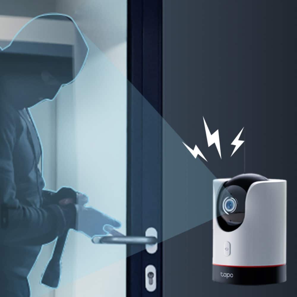 Alt View 15. TP-Link - Tapo Pan-Tilt Indoor 2K Wi-Fi Security Plug-In Camera with Privacy Control and Smart Motion Tracking - No Monthly Fees - White.