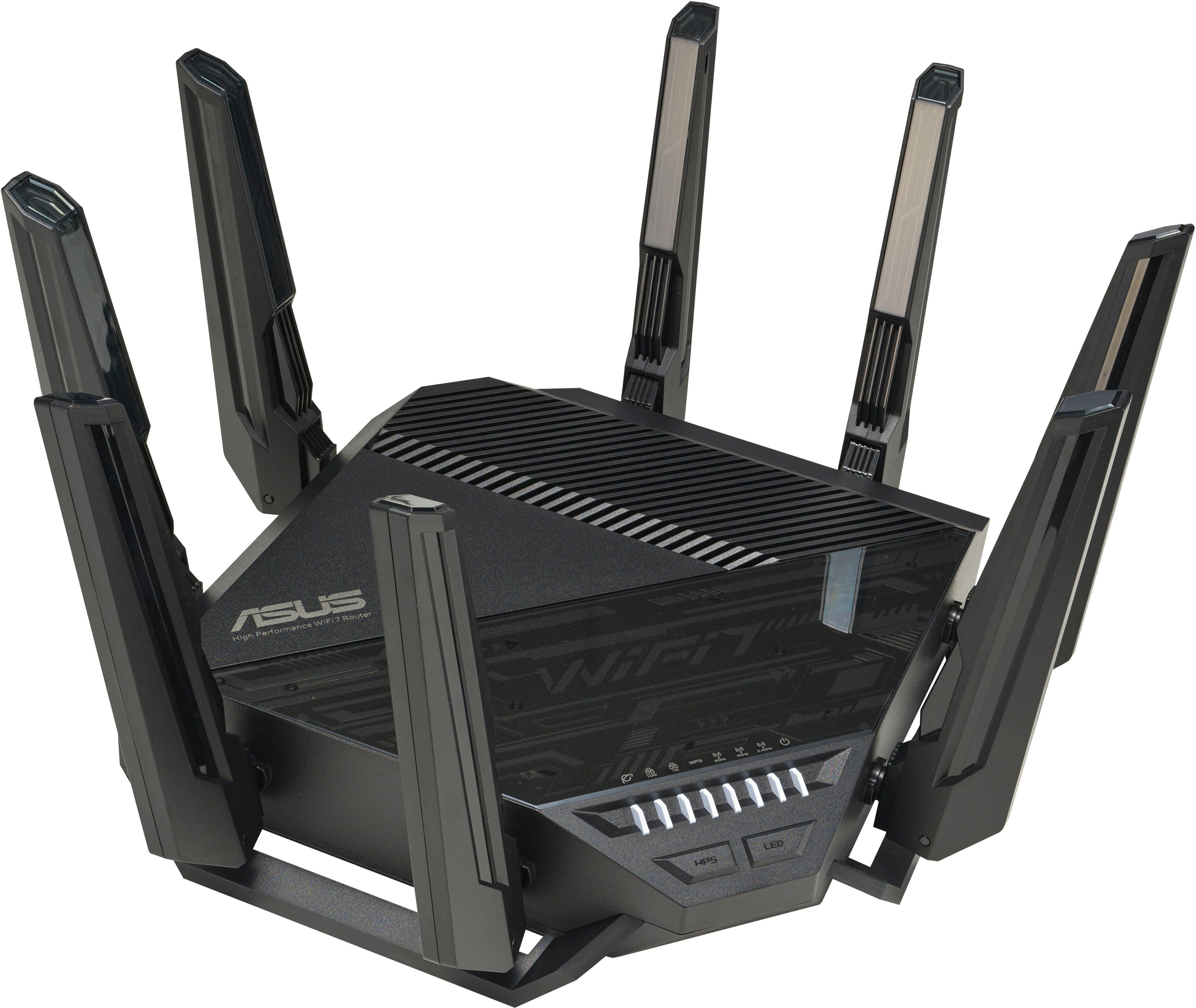 Alt View 17. ASUS - RT-BE96U BE19000 Tri-Band Wi-Fi 7 Router - Black.