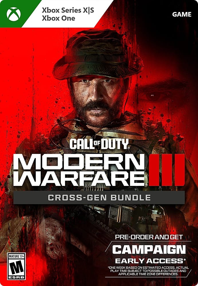 Call of Duty: Modern Warfare III Cross-Gen Bundle Edition Xbox One, Xbox  Series S, Xbox Series X [Digital] G3Q-02076 - Best Buy