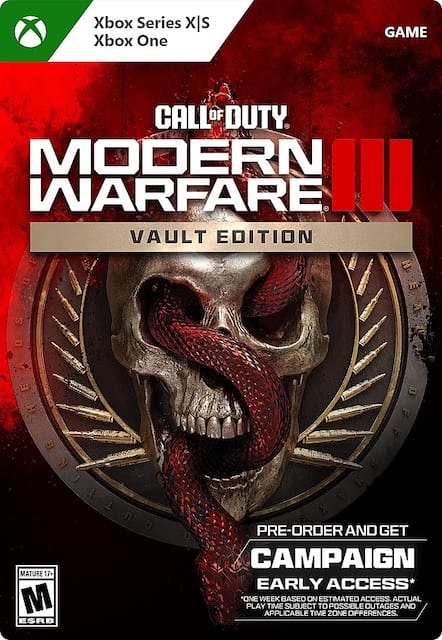Call of Duty Modern Warfare III Vault Edition Xbox One Xbox Series S Xbox Series X Digital G3Q 02078 Best Buy