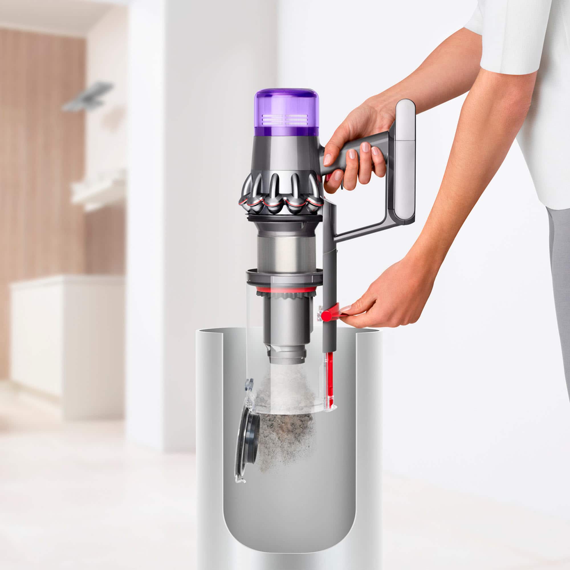 Alt View 17. Dyson - V11 Extra Cordless Vacuum with 12 accessories - Blue/Iron.