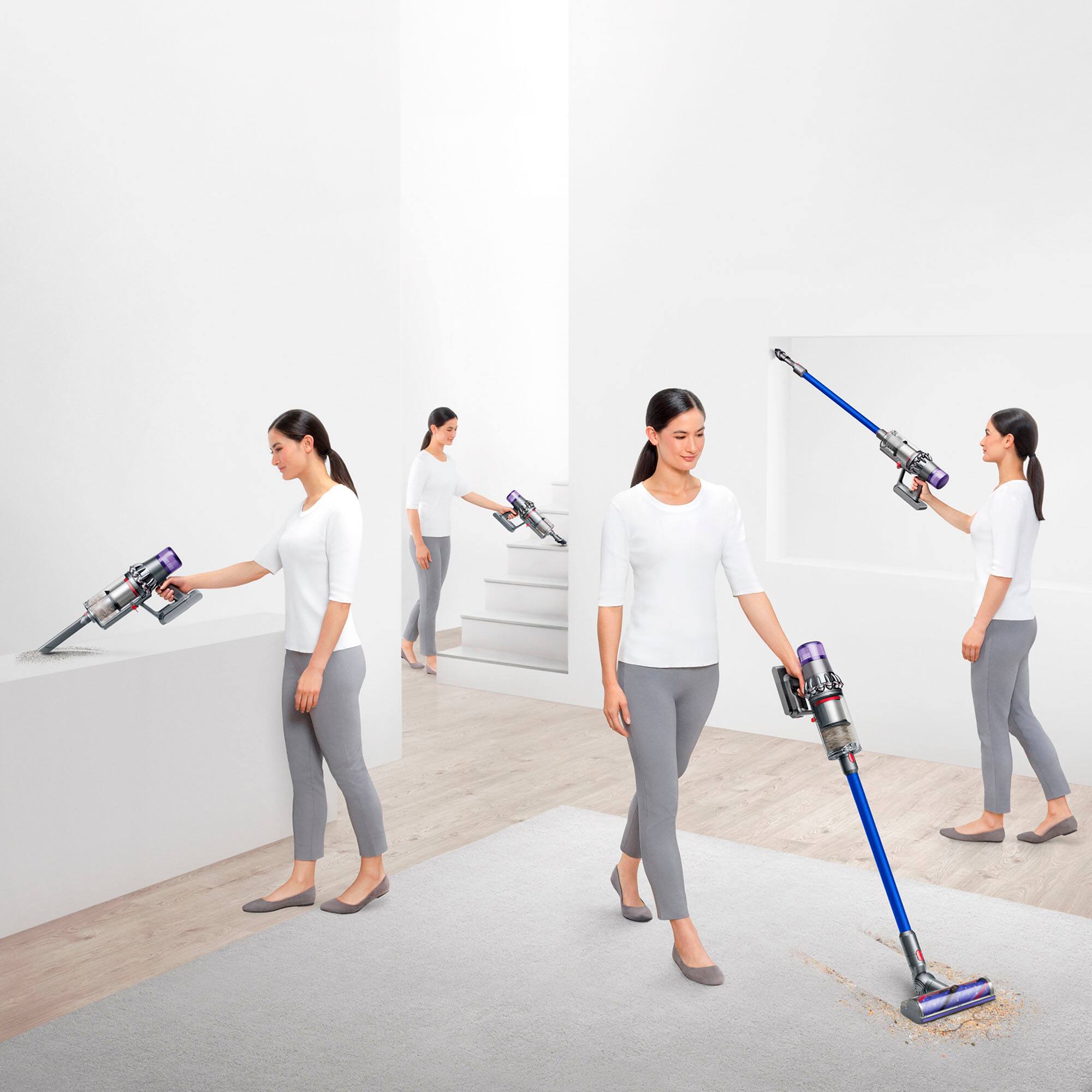 Alt View 12. Dyson - V11 Extra Cordless Vacuum with 12 accessories - Blue/Iron.