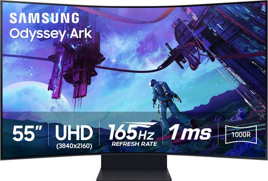 55 Odyssey Ark 2nd Gen. 4K UHD 165Hz 1ms(GtG) Quantum Mini-LED Curved  Gaming Screen