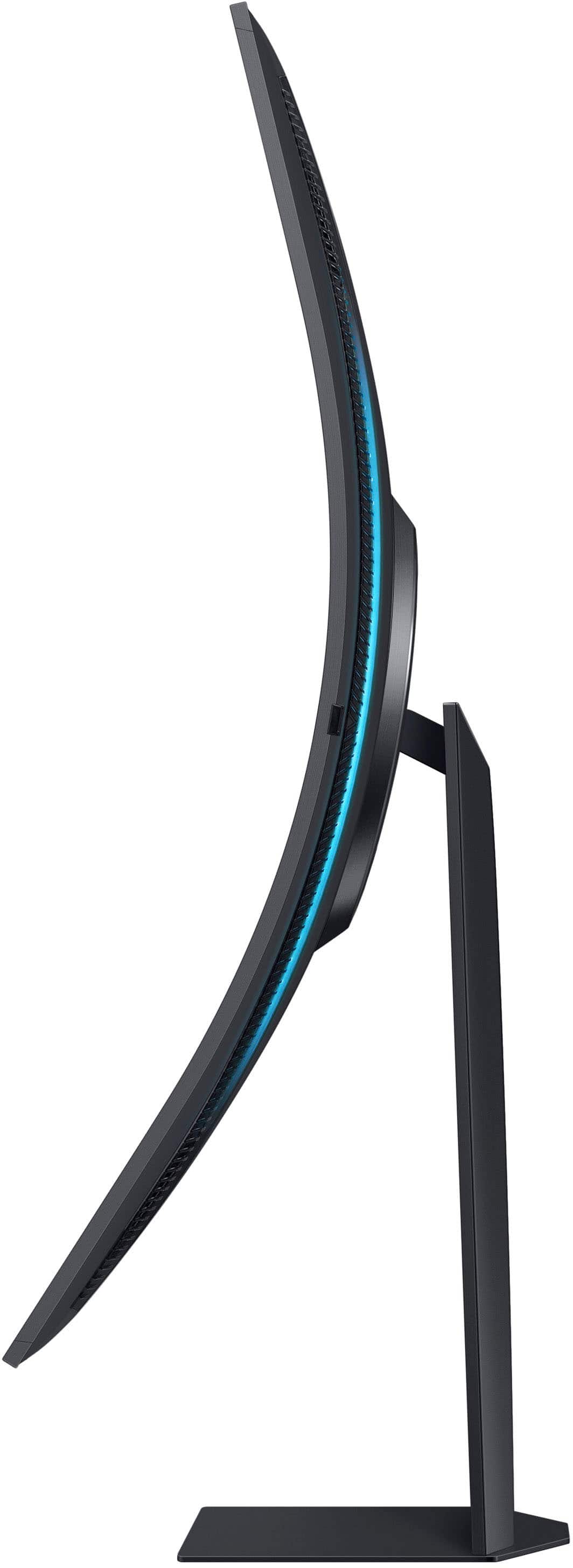 Alt View 18. Samsung - Odyssey Ark 2nd Gen. 55" Curved 4K UHD Quantum Mini-LED FreeSync Prem Pro 1ms GTG Gaming Screen - Black.