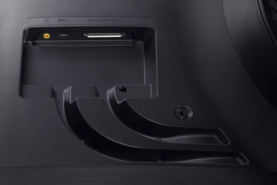 Alt View 20. Samsung - Odyssey Ark 2nd Gen. 55" Curved 4K UHD Quantum Mini-LED FreeSync Prem Pro 1ms GTG Gaming Screen - Black.