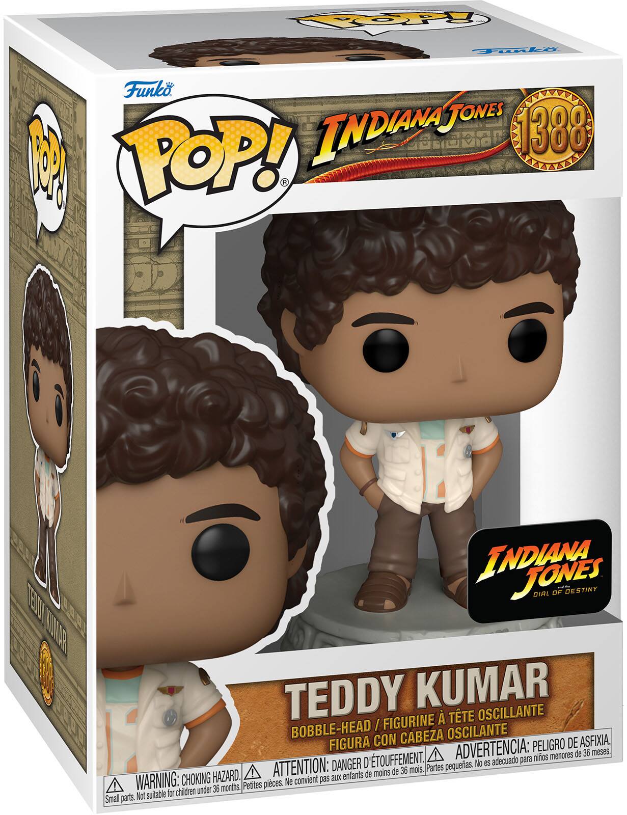 Angle. Funko - POP! Movies: Indiana Jones- Teddy Kumar.