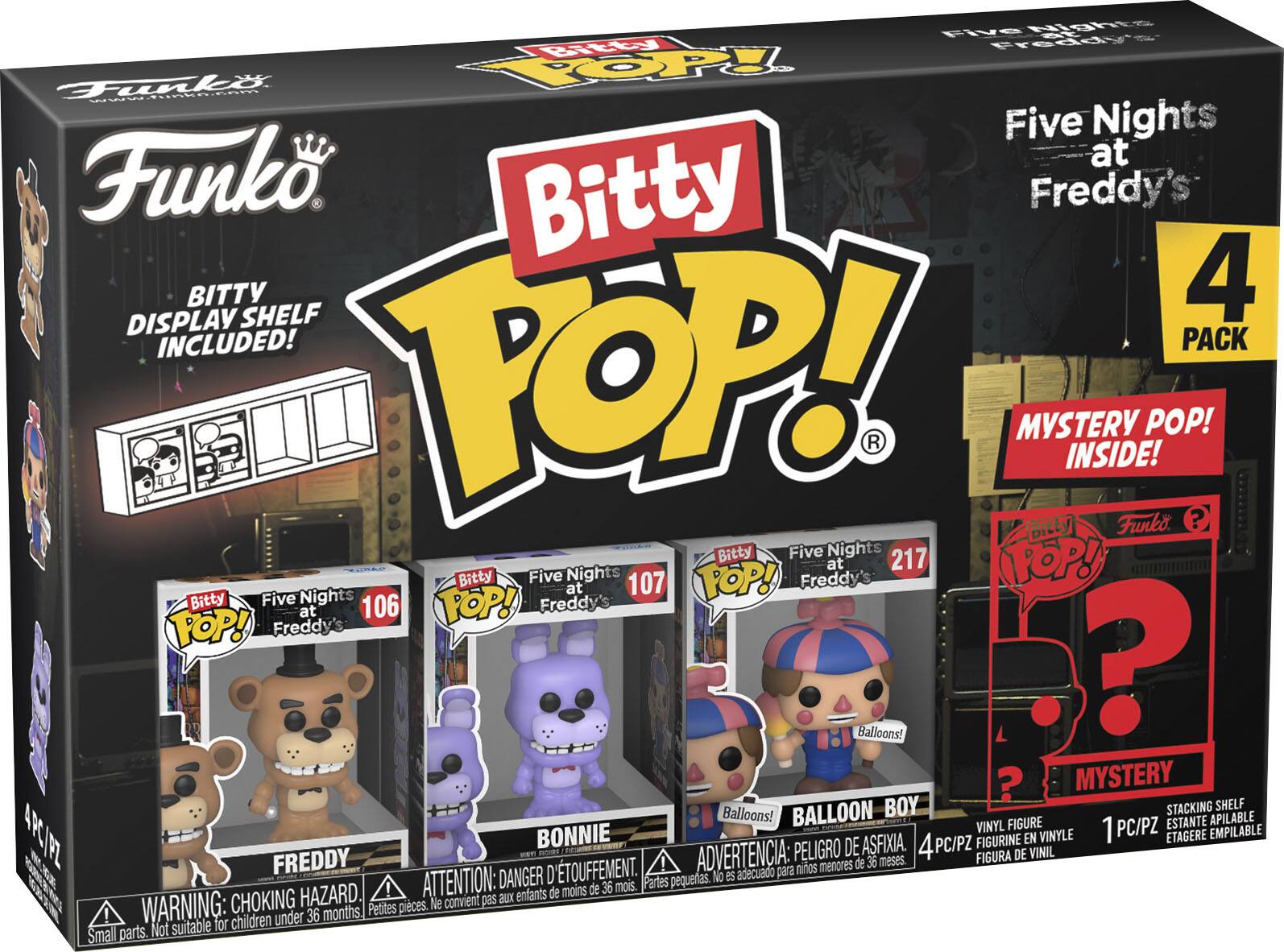 Bitty POP! Five Nights at Freddy’s 4 - pack - Freddy, Bonnie, Balloon Boy, and a Mystery Character