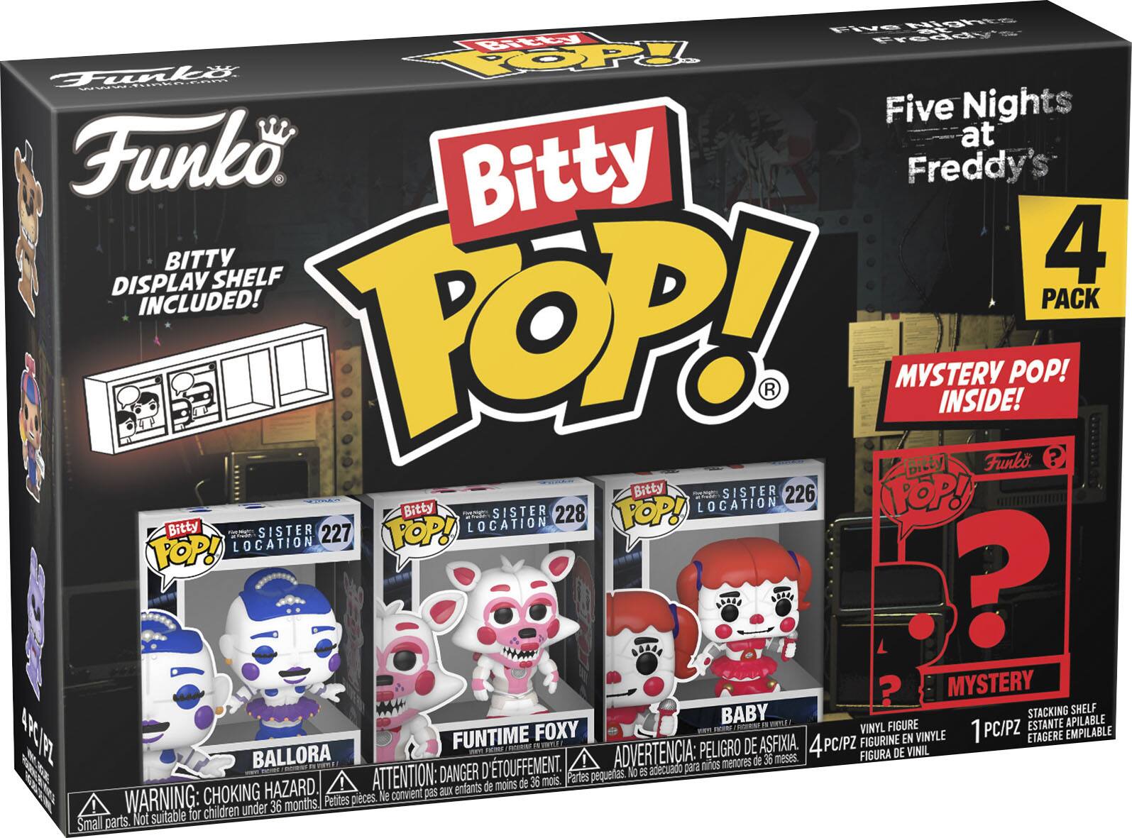 Bitty POP! Five Nights at Freddy’s 4 - pack - Ballora, Funtime Foxy, Baby, and a Mystery Character