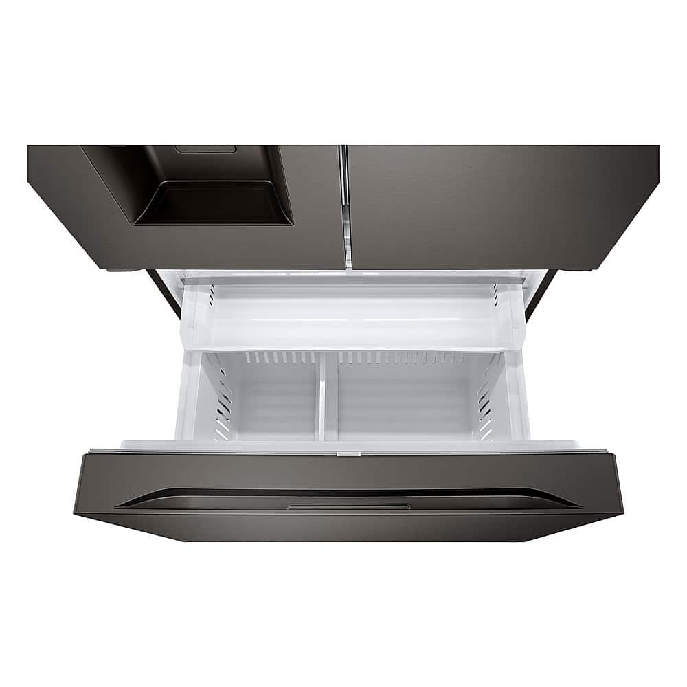 Alt View 35. LG - Standard-Depth MAX 30.7 Cu. Ft. French Door Smart Refrigerator with Tall Ice and Water Dispenser - Black Stainless Steel.