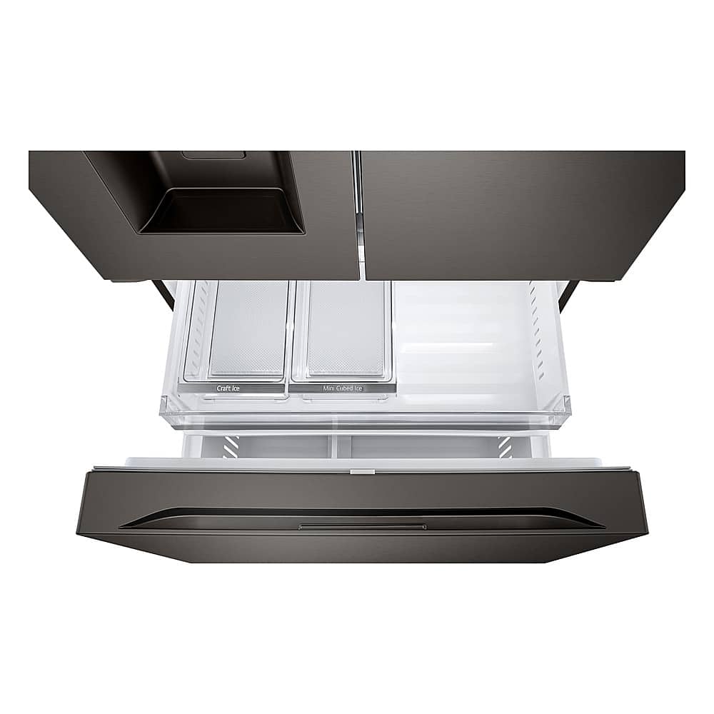 Alt View 37. LG - Standard-Depth MAX 30.7 Cu. Ft. French Door Smart Refrigerator with Tall Ice and Water Dispenser - Black Stainless Steel.