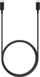 Samsung - 65W 6'  USB Type C-to-USB Type C Device Cable - Black - Front_Zoom