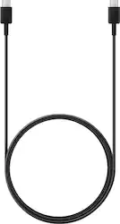 Samsung - 25W 6' USB Type C-to-USB Type C Device Cable - Black - Front_Zoom