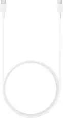 Front. Samsung - 25W 6' USB Type C-to-USB Type C Device Cable - White.