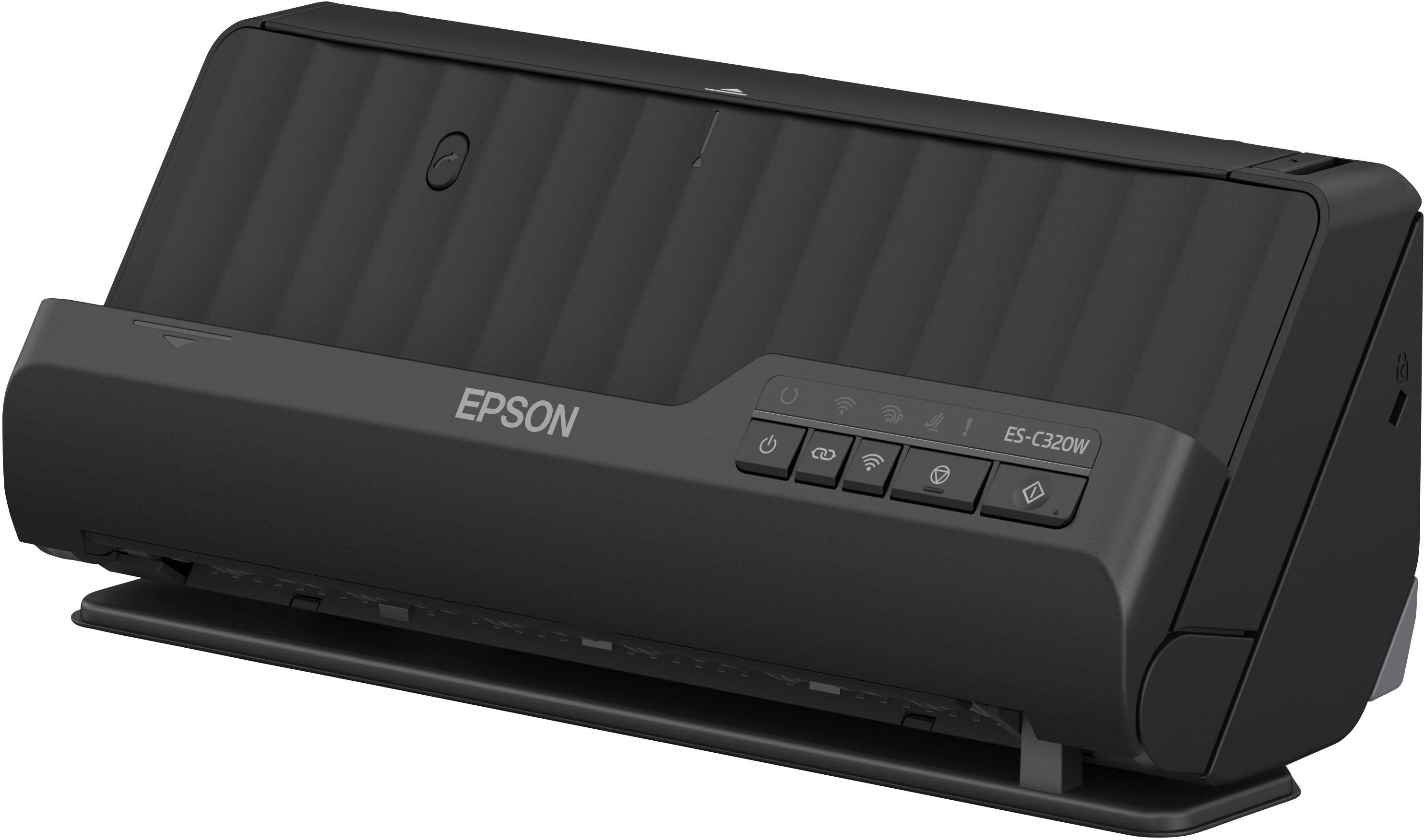 Alt View 13. Epson - WorkForce ES-C320W Wireless Compact Desktop Document Scanner - Black.