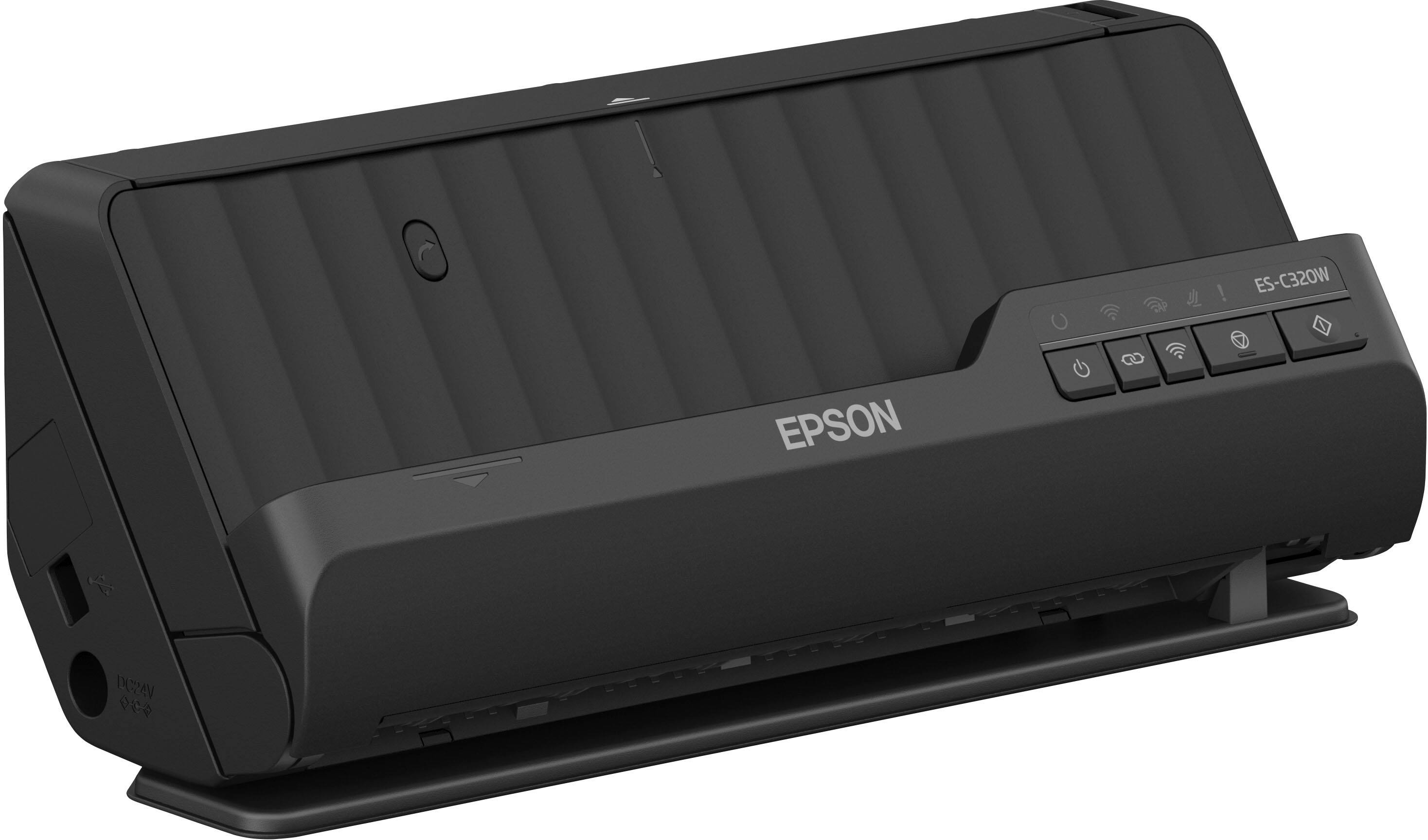 Alt View 14. Epson - WorkForce ES-C320W Wireless Compact Desktop Document Scanner - Black.