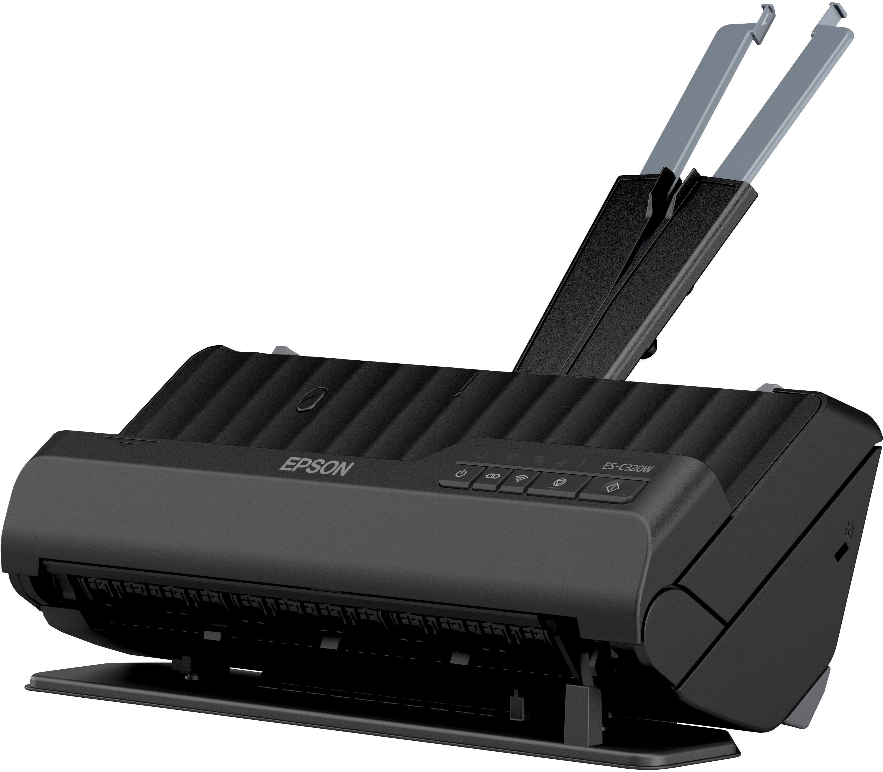 Alt View 15. Epson - WorkForce ES-C320W Wireless Compact Desktop Document Scanner - Black.