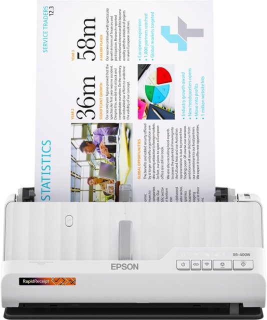 Epson RapidReceipt RR-400W Wireless Duplex Compact Desktop Receipt