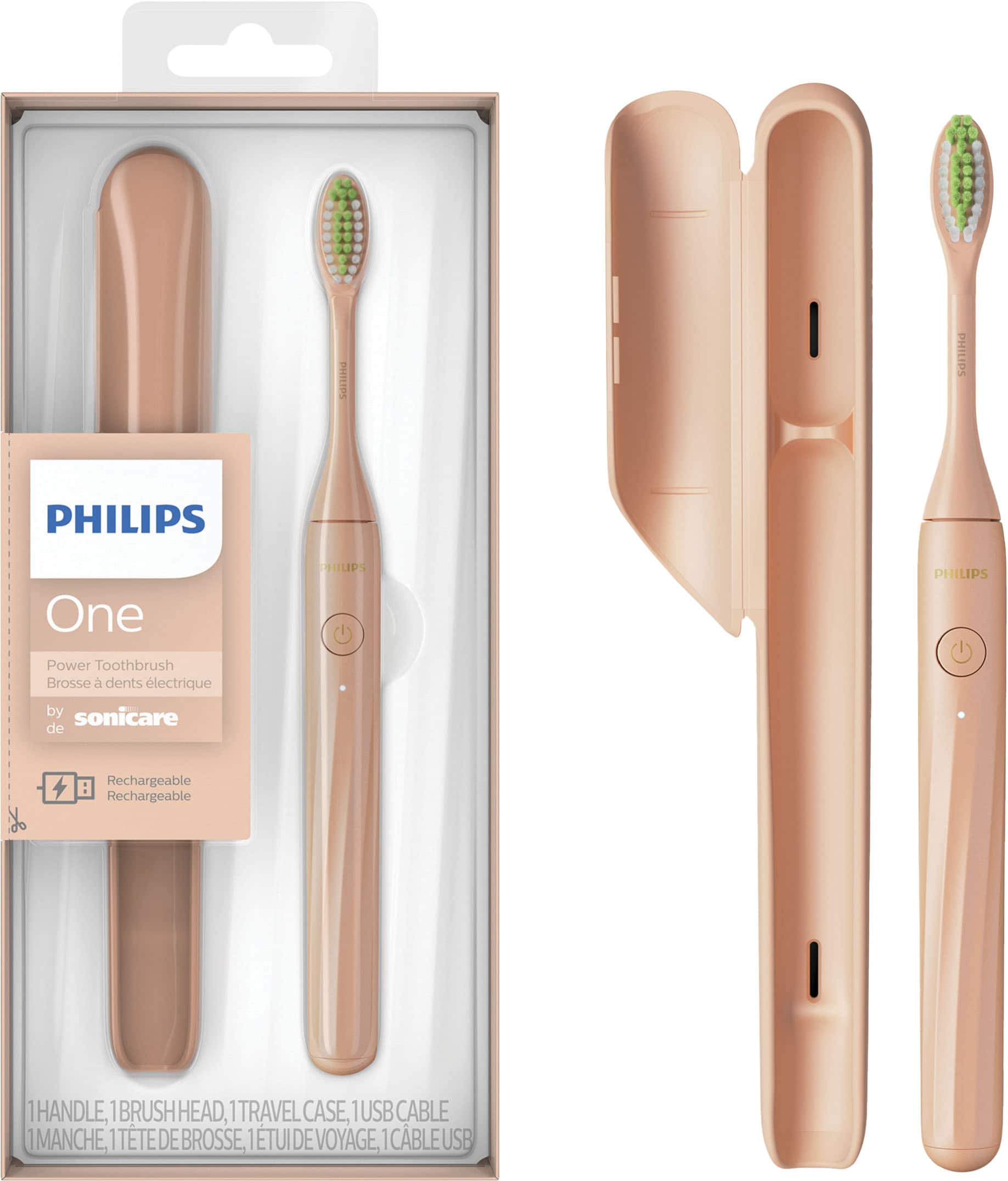 Philips - One by Sonicare Rechargeable Toothbrush - Shimmer - Angle_Zoom