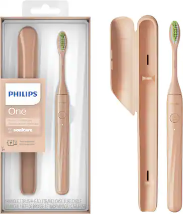 Angle. Philips - Philips One by Sonicare Rechargeable Toothbrush - Shimmer.