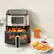 Alt View 19. Cuisinart - Basket Air Fryer - Stainless Steel and Black.