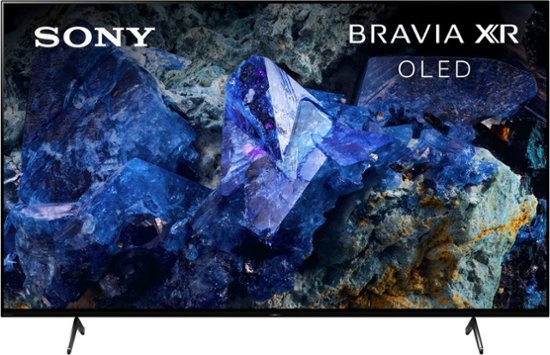 Front. Sony - 55" class BRAVIA XR A75L OLED 4K UHD Smart Google TV - Black.