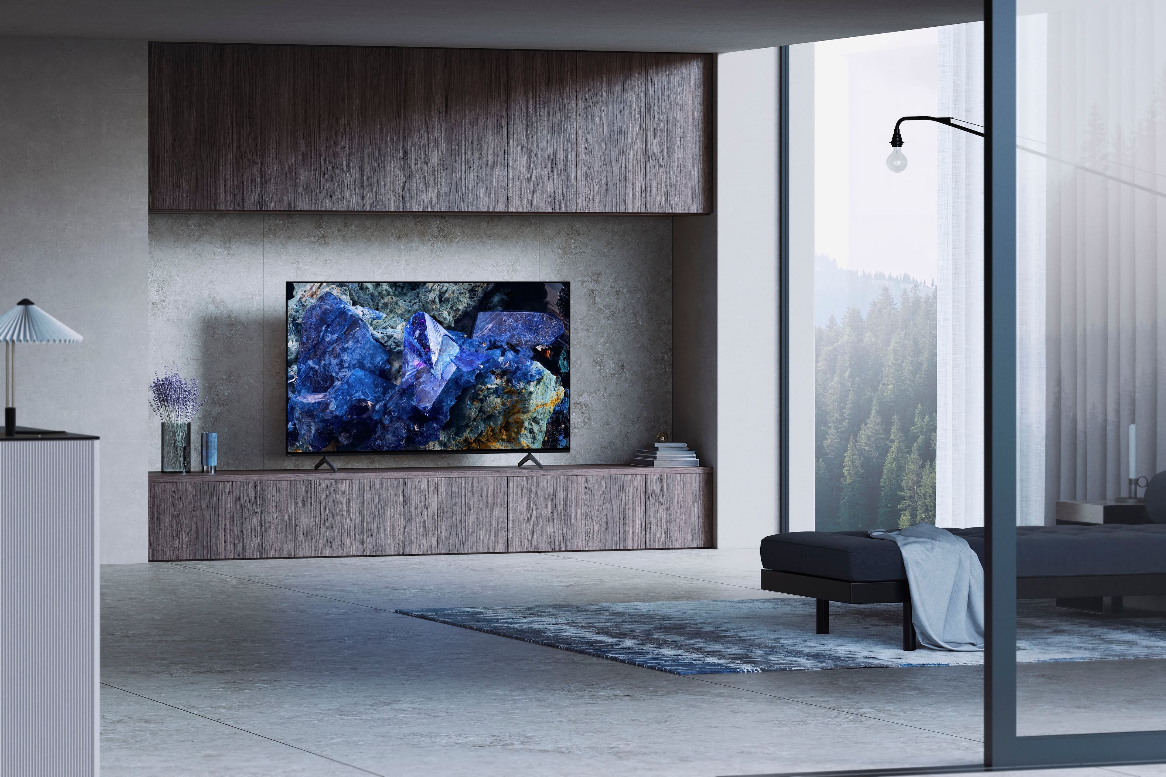 Alt View 13. Sony - 55" class BRAVIA XR A75L OLED 4K UHD Smart Google TV - Black.