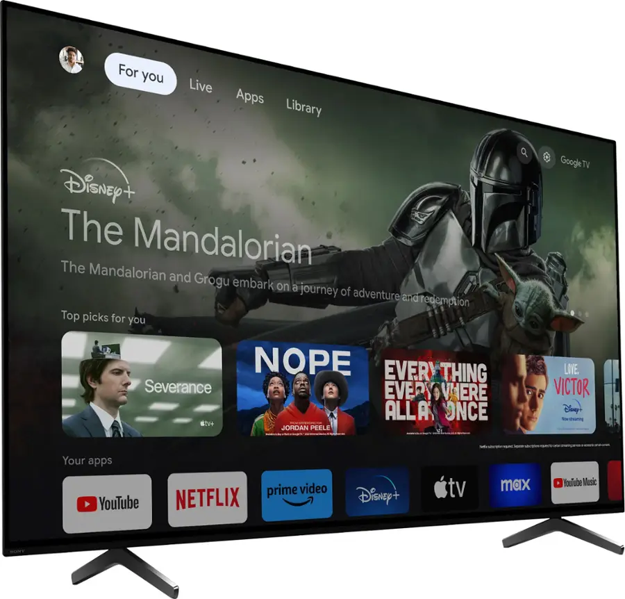 Alt View 15. Sony - 55" class BRAVIA XR A75L OLED 4K UHD Smart Google TV - Black.