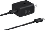 Samsung - 25W Super Fast Charging Wall Charger with USB-C Cable - Black