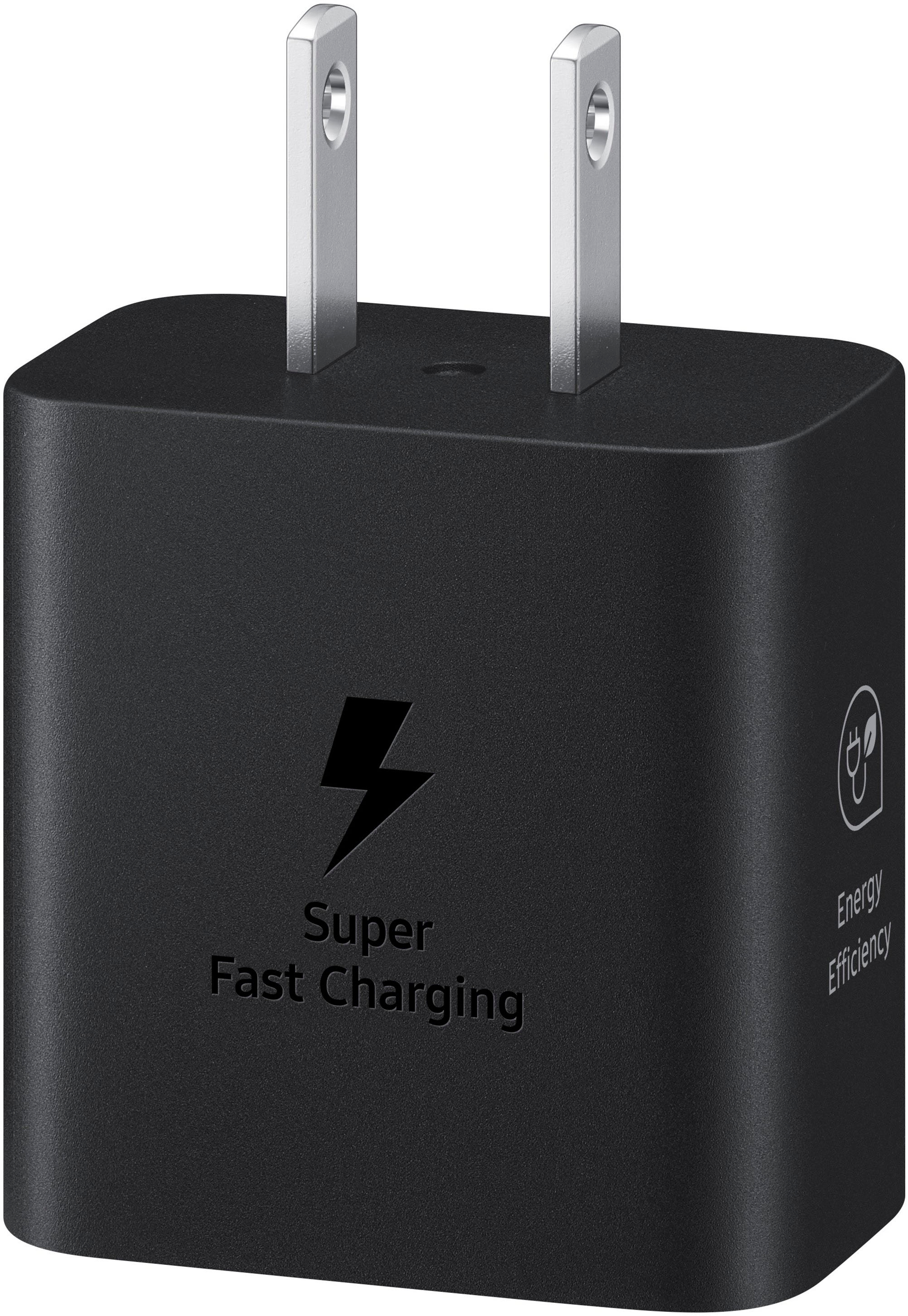 Samsung 25W Super Fast Charging Wall Charger with USB-C Cable Black  EP-T2510XBEGUS - Best Buy