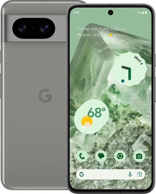 Google Pixel 8 Dual-SIM 256GB ROM + 8GB RAM (Only GSM  No CDMA) Factory  Unlocked 5G Smartphone (Hazel) - International Version 