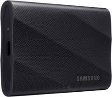 Samsung - T9 Portable SSD 2TB, Up to 2,000MB/s, USB 3.2 Gen2 - Black - Front_Zoom