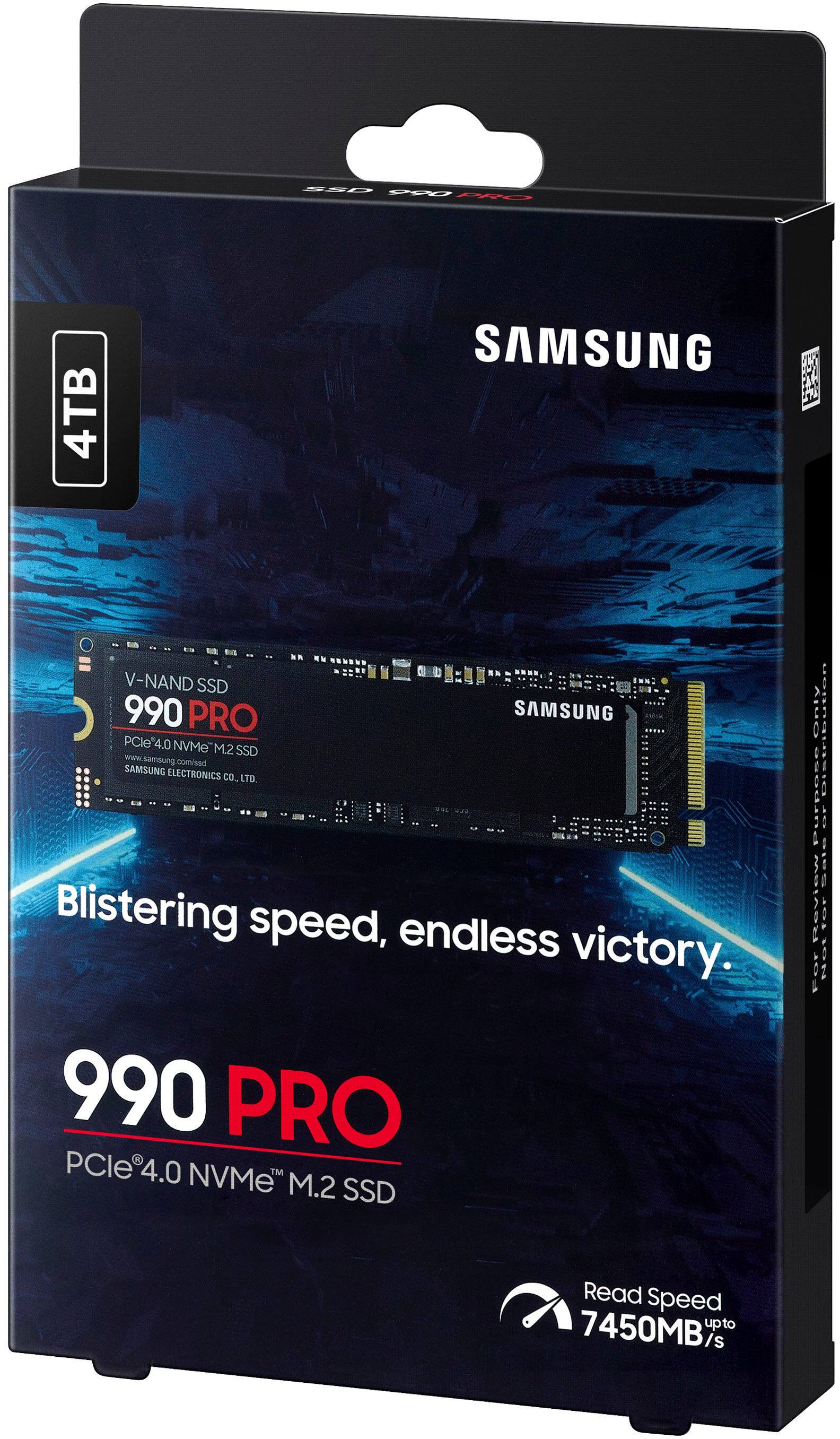 Alt View 16. Samsung - 990 PRO 4TB Internal SSD PCle Gen 4x4 NVMe - Black.