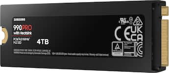 Samsung 990 PRO 4TB Internal SSD PCIe Gen 4x4 NVMe with Heatsink Samsung 990 PRO 4TB Internal SSD PCIe Gen 4x4 NVMe with Heatsink