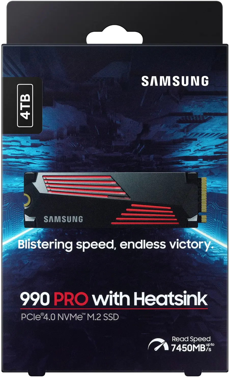Alt View 17. Samsung - Samsung - 990 PRO 4TB Internal SSD PCIe Gen 4x4 NVMe with Heatsink for PS5 - Black/Red.