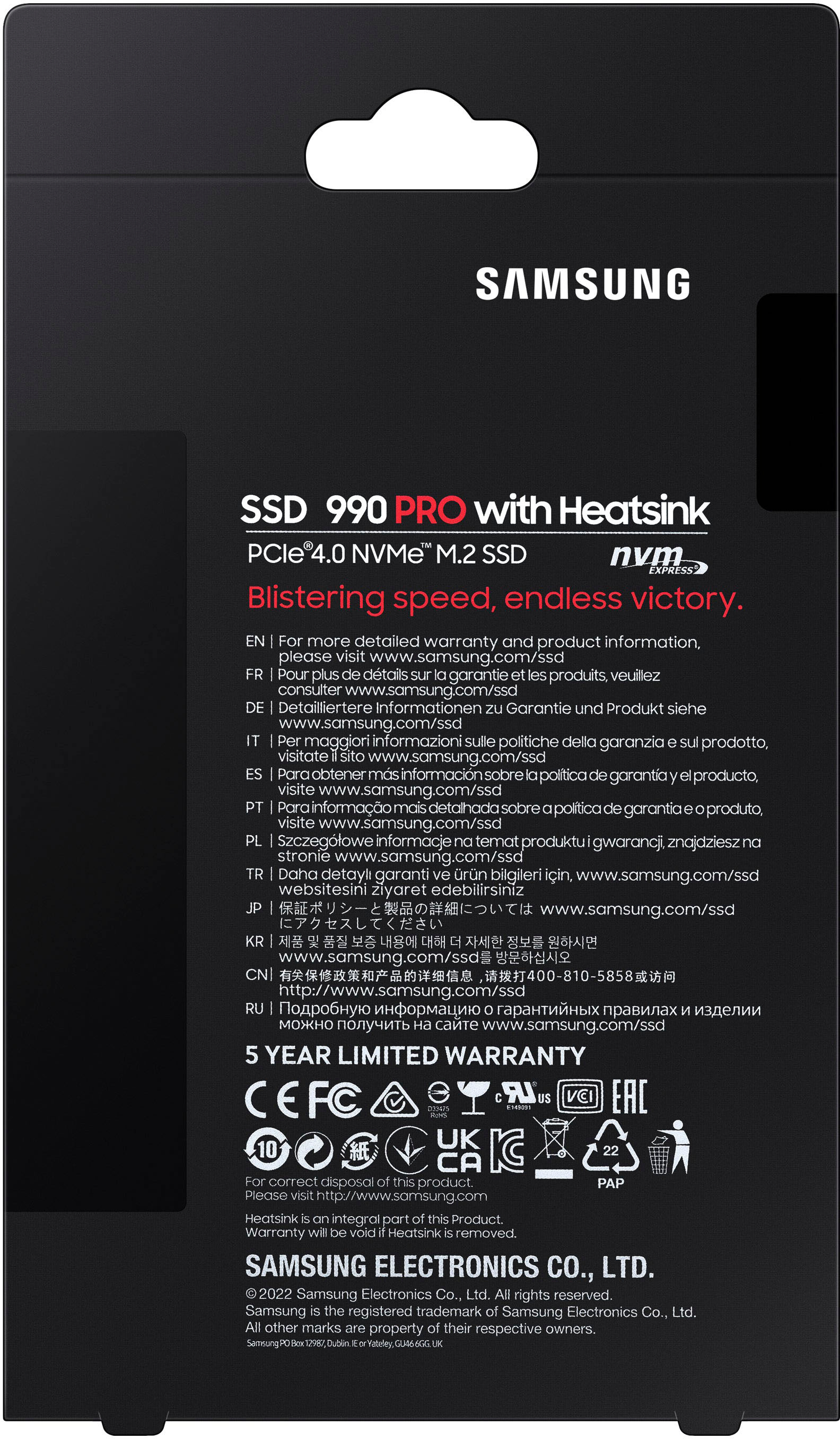 Samsung 990 PRO 1TB Internal SSD PCIe Gen 4x4 NVMe with Heatsink for PS5  MZ-V9P1T0CW - Best Buy