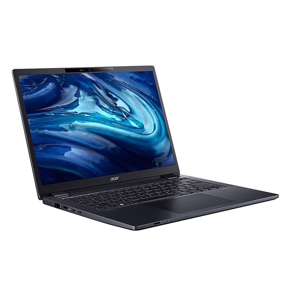Angle. Acer - TravelMate P4 14" Laptop - AMD Ryzen 5 PRO 6650U with 16GB Memory - 512GB SSD.