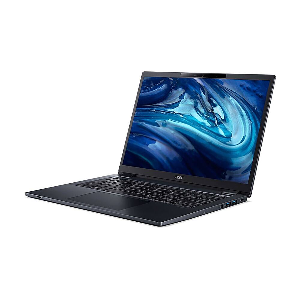 Left. Acer - TravelMate P4 14" Laptop - AMD Ryzen 5 PRO 6650U with 16GB Memory - 512GB SSD.