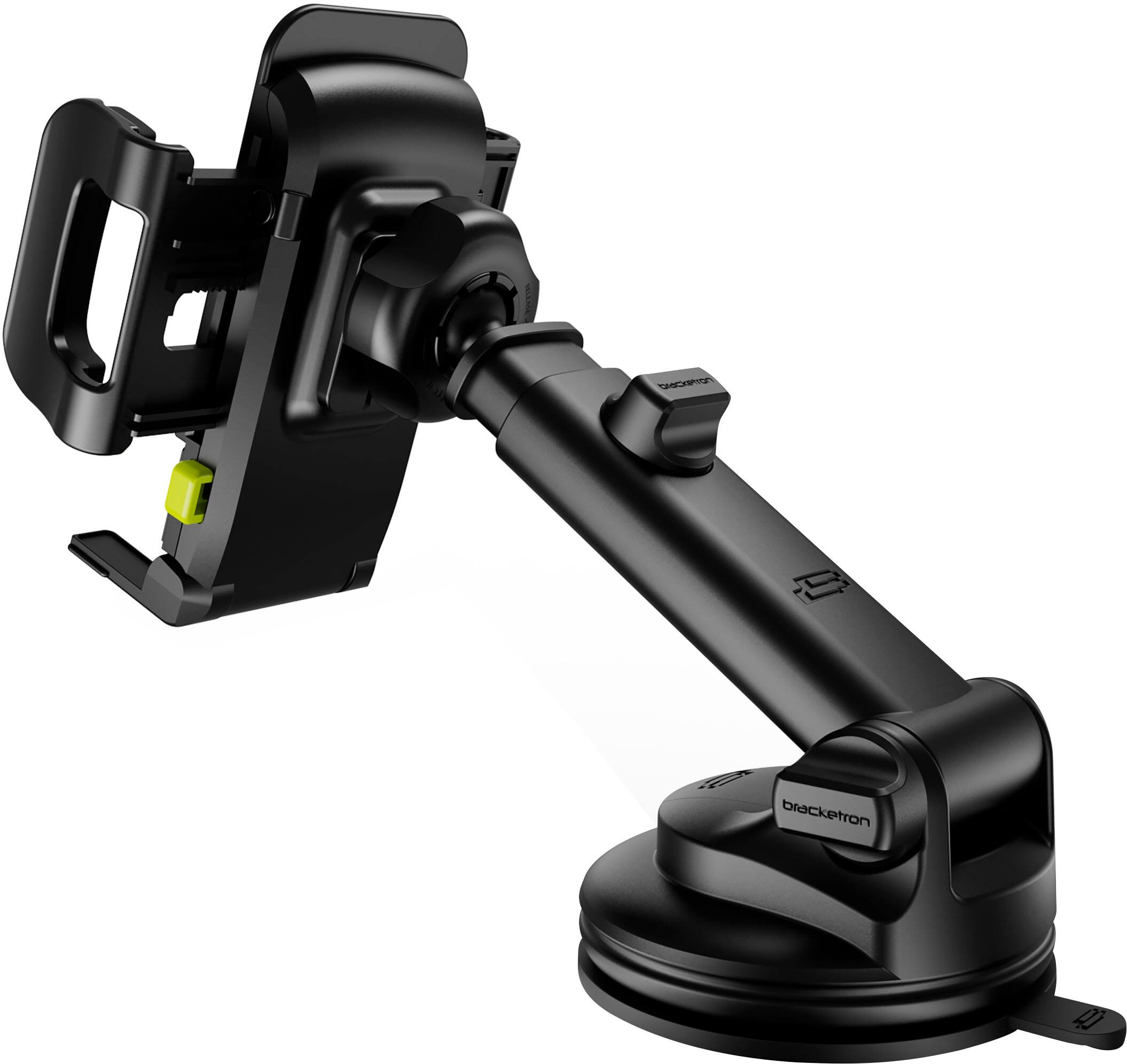 Angle. Bracketron - TripGrip Extendable Mount - Black.
