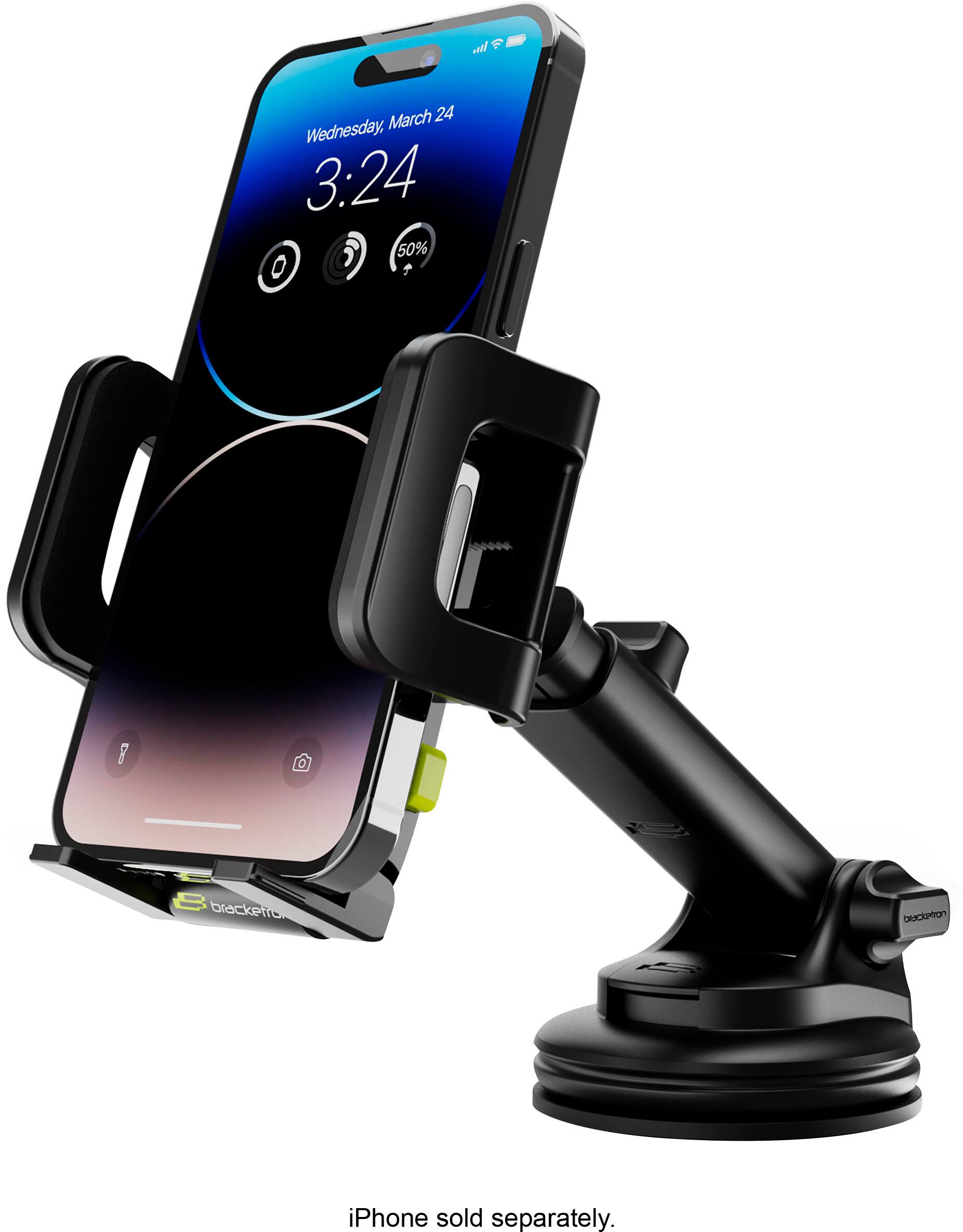 Left. Bracketron - TripGrip Extendable Mount - Black.