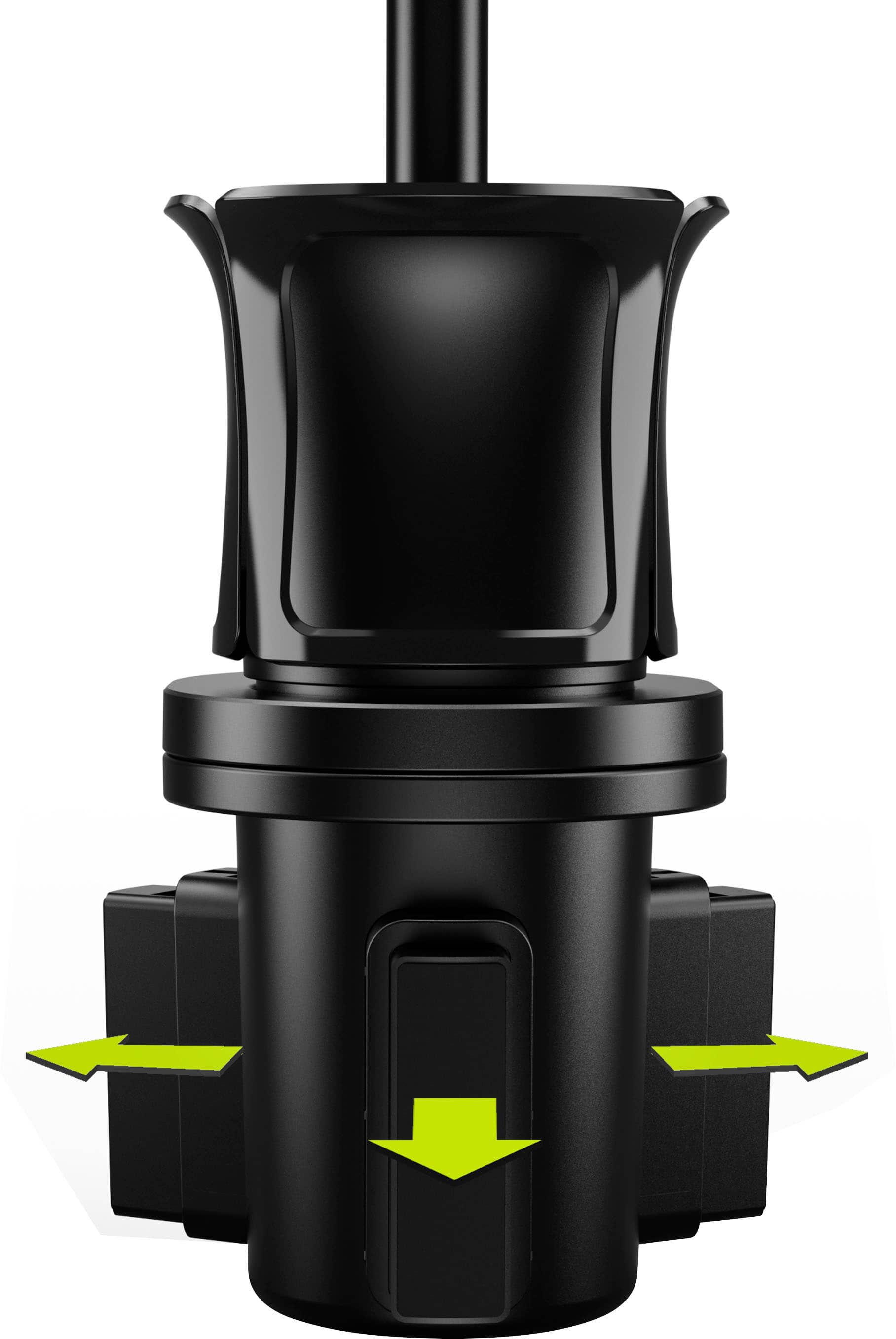 Angle. Bracketron - TripGrip Cup Holder Mount - Black.